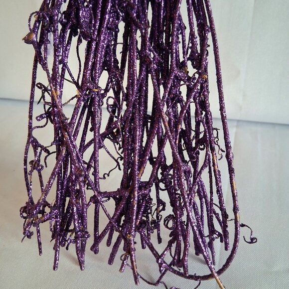 Set of 2 Purple Decorative Witches Brooms Hanging Decorations - Picture 7 of 10